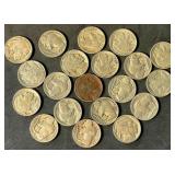 20 Nice Buffalo Nickels from Estate