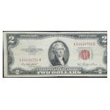 1953 $2 Red Seal Legal Tender Bank Note Nice