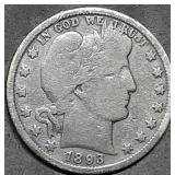 1893 Barber Silver Half Dollar