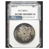 1883-O Morgan Silver Dollar PCI MS67+ Toner!