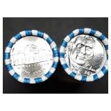 2 Brand New 2025-D Jefferson Nickel Bank Rolls BU