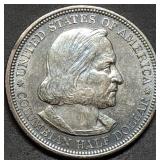 1892 Columbian Exposition Silver Half Dollar BU