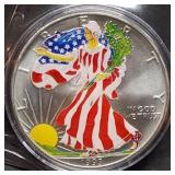 1993 1oz Silver Eagle Colorized