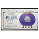 1887-O Morgan Silver Dollar on Card