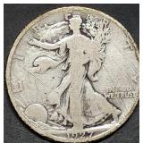 1927-S Walking Liberty Silver Half Dollar