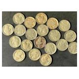 20 Nice Buffalo Nickels from Estate