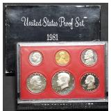 1981 US Mint Proof Set w/ SBA Dollar
