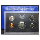 1969 US Mint Proof Set w/ Silver Kennedy