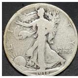 1918-S Walking Liberty Silver Half Dollar