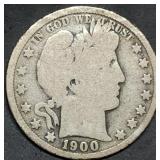 1900-O Barber Silver Half Dollar