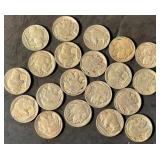 20 Nice Buffalo Nickels from Estate