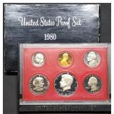1980 US Mint Proof Set w/ SBA Dollar