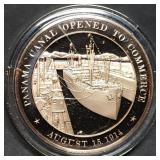 Franklin Mint 45mm Bronze US History Medal 1914