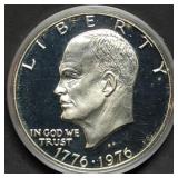 1976 Bicentennial Proof Silver Ike Dollar in Capsu