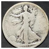1918 Walking Liberty Silver Half Dollar