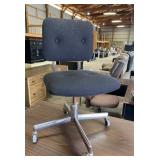 Chrome Rolling Office Chair