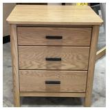 Witmer Oak 3 Drawer Nightstand