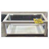 Beveled Glass Top Coffee Table