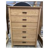 Witmer Oak 6 Drawer 52" Highboy Dresser