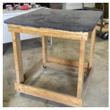 Carpeted Rolling Work Platform