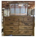 Crown Mark 9 Drawer Lowboy Dresser
