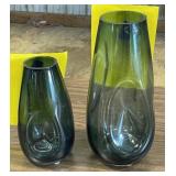 Pair of Art Glass Vases