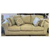 3 Cushion Sleeper Sofa w/ Throw Pillows