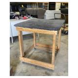 Carpeted Rolling Work Platform