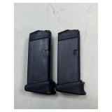 2 - Glock .40 Cal 9 rnd Magazines