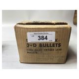500ct 3-D .38/.357 Cal 158 gr SWC Lead Bullets