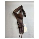 Brown Leather Gun Belt & Holster