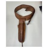 Nice Brown Leather Gun Belt & Holster