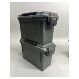 2 - .30 Cal Plastic Ammo Cans