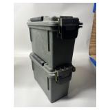 2 - .30 Cal Plastic Ammo Cans