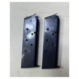 2 - 1911 .45 ACP 6 rnd Magazines