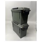 2 - .30 Cal Plastic Ammo Cans