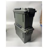 2 - .30 Cal Plastic Ammo Cans