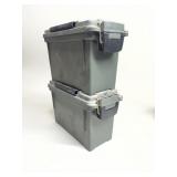 2 - .30 Cal Plastic Ammo Cans