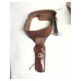 Brown Leather Holster & Gun Belt