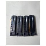 4 - Unknown 9mm 15 rnd Magazines
