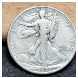 1920-D W. Liberty Half Dollar VF