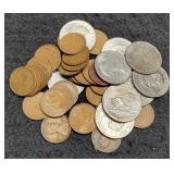 Lot w/ 9- 1969-D S.B. Anthony Dollars &