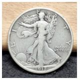 1918-D W. Liberty Half Dollar F