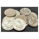 (10) Silver W. Quarters