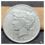 1922-D Peace Dollar AU