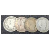 (4) Barber Quarters: 1898, 10, 14, 16