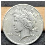 1924 Peace Dollar AU