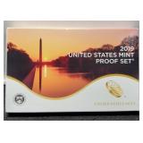 2019 10 Coin Proof Set, No W Cent