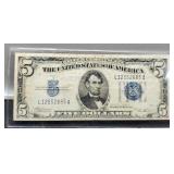 1934-B $5 Silver Certificate Note