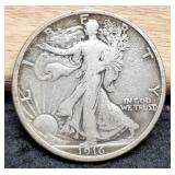 1916 W. Liberty Half Dollar F